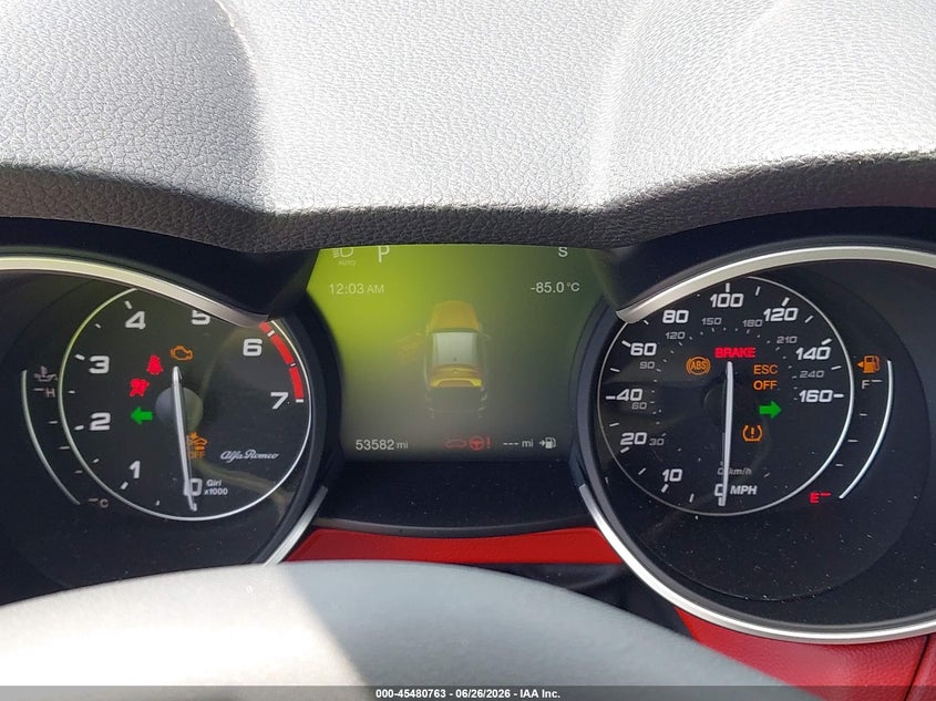 2018 Alfa romeo Stelvio VIN ZASFAKPN1J7B91075 IAAI salvage auction — FRONT & REAR, Salvage Title, sold $1,200 on 2026-07-21 (photo 7)