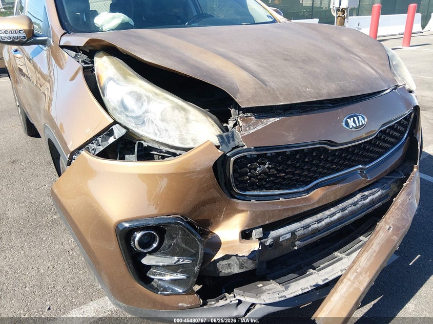 2017 Kia Sportage VIN KNDPN3AC4H7267476 IAAI salvage auction — FRONT END, Salvage (Nevada), sold $2,500 on 2026-07-10 (photo 6)