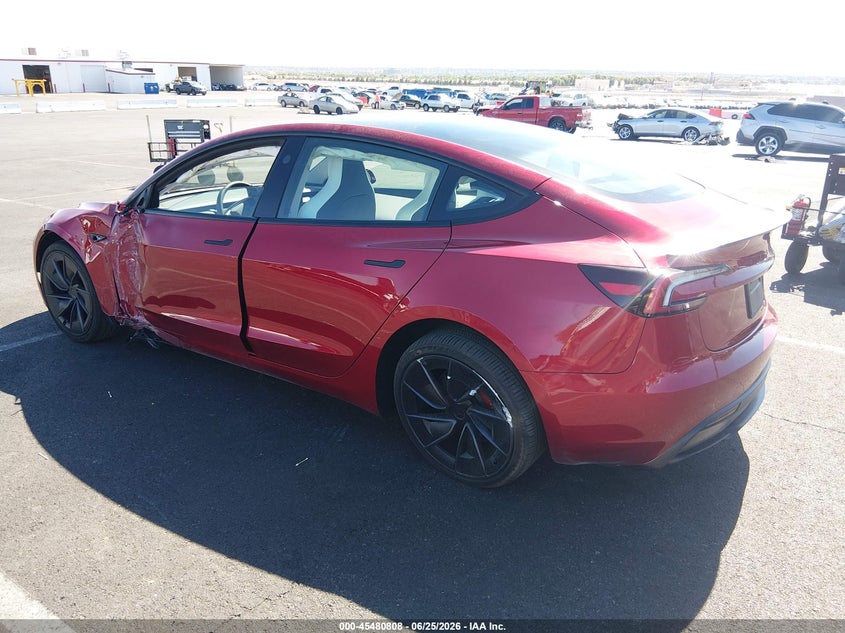 2026 Tesla Model 3 VIN 5YJ3E1ET7TF173396 IAAI salvage auction — LEFT SIDE, Wait Title, sold $22,050 on 2026-09-03 (photo 3)
