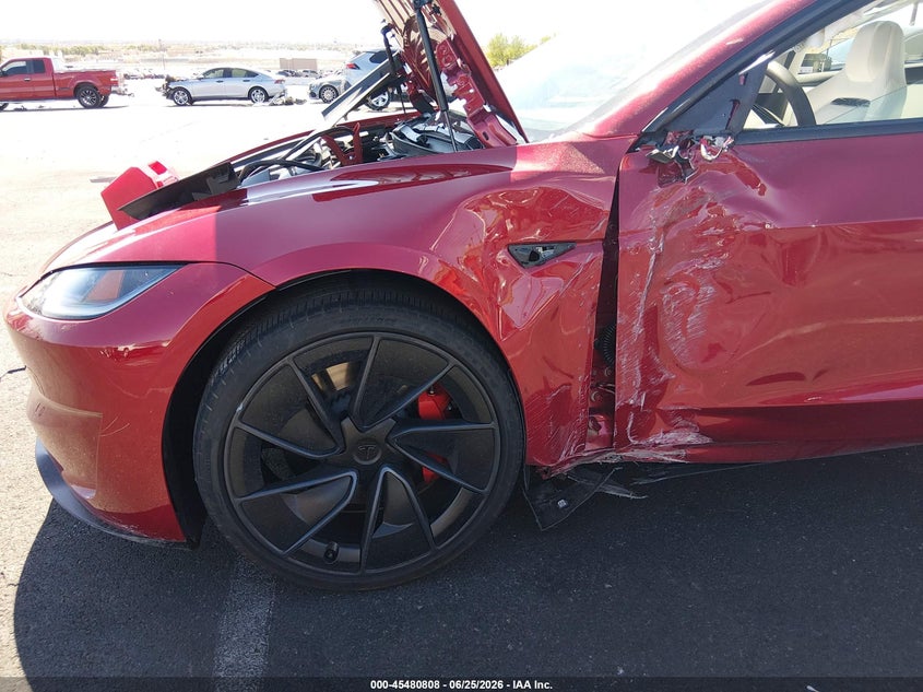 2026 Tesla Model 3 VIN 5YJ3E1ET7TF173396 IAAI salvage auction — LEFT SIDE, Wait Title, sold $22,050 on 2026-09-03 (photo 6)