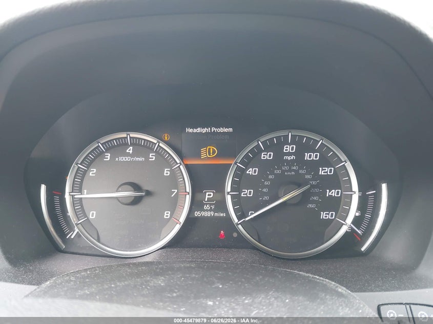 2020 Acura Mdx VIN 5J8YD4H51LL032717 IAAI salvage auction — FRONT END, Salvage (Massachusetts), sold $8,600 on 2026-08-21 (photo 7)