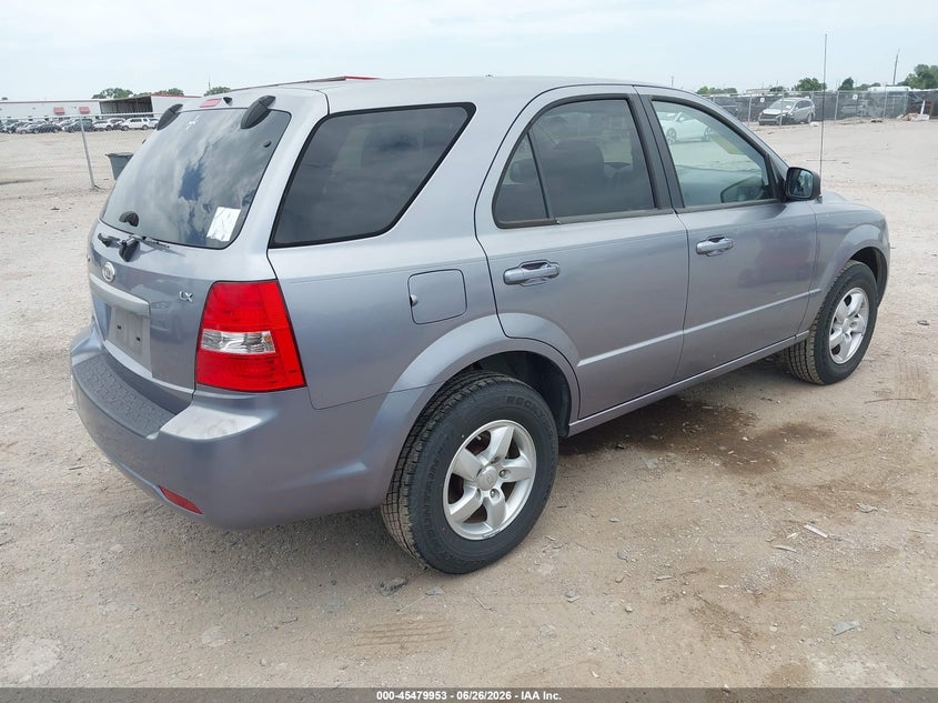 2009 Kia Sorento VIN KNDJD735195888752 IAAI salvage auction — REAR END, Salvage (Texas), sold $1,150 on 2026-07-08 (photo 4)