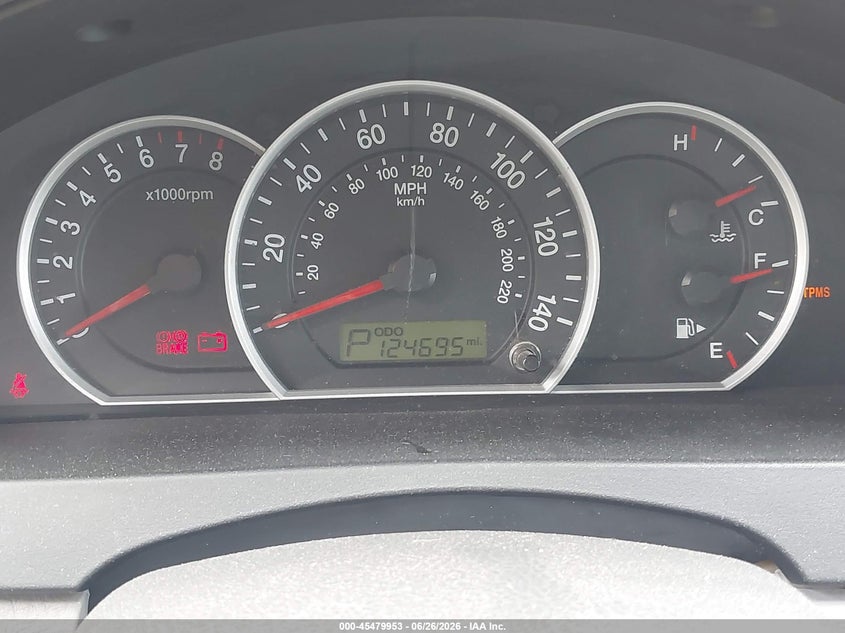 2009 Kia Sorento VIN KNDJD735195888752 IAAI salvage auction — REAR END, Salvage (Texas), sold $1,150 on 2026-07-08 (photo 7)