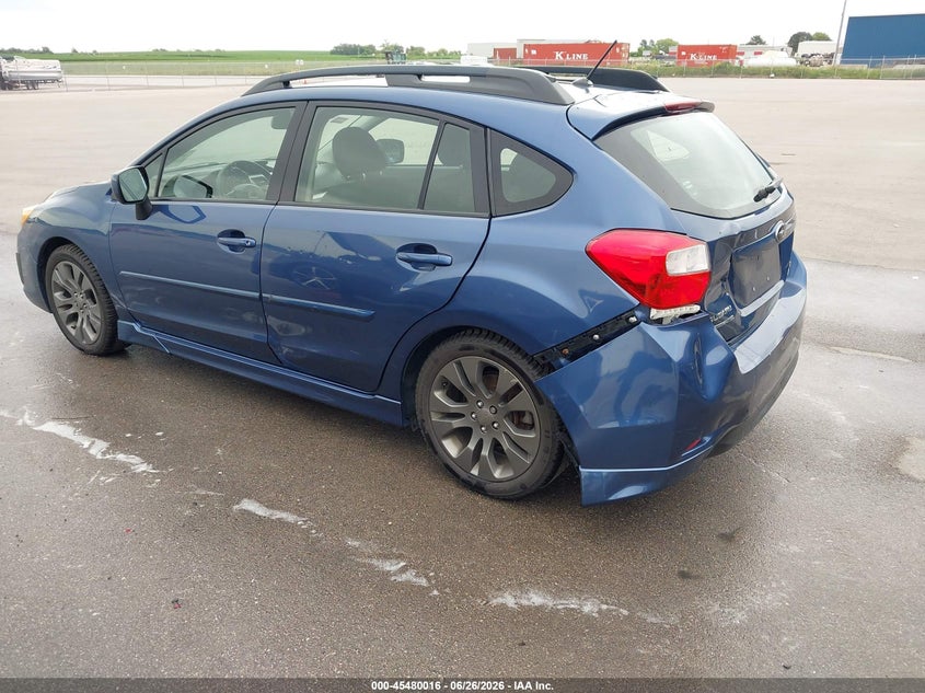 2012 Subaru Impreza VIN JF1GPAL64CH221743 IAAI salvage auction — LEFT REAR, Certificate Of Title (Nebraska), sold $2,150 on 2026-07-30 (photo 3)