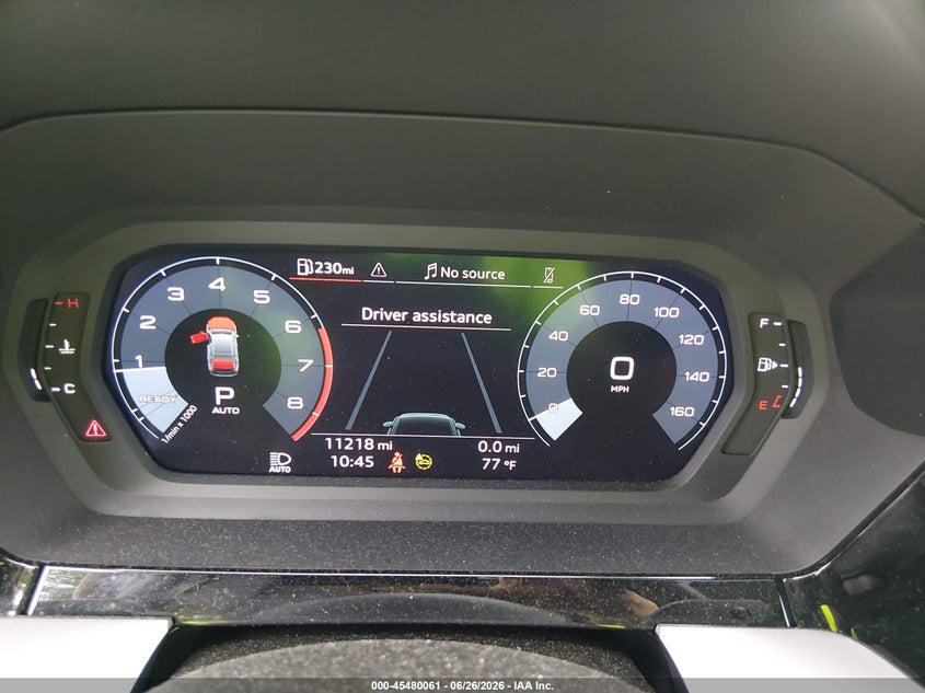 2024 Audi A3 VIN WAUGUDGY8RA059761 IAAI salvage auction — FRONT & REAR, Wait Title, sold $8,300 on 2026-08-31 (photo 7)