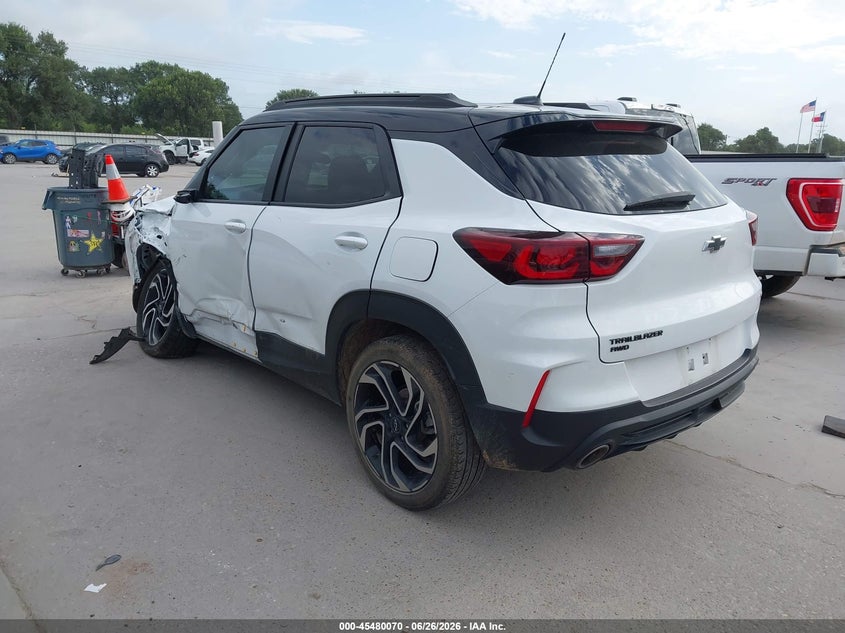 2024 Chevrolet Trailblazer VIN KL79MUSL4RB132266 IAAI salvage auction — LEFT FRONT, Salvage (Texas), sold $7,200 on 2026-08-01 (photo 3)