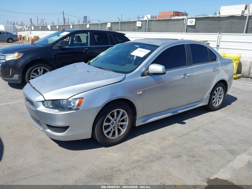 2012 Mitsubishi Lancer VIN JA32U2FU5CU015964 IAAI salvage auction — FRONT END, Salvage (California), sold $600 on 2026-07-08 (photo 2)