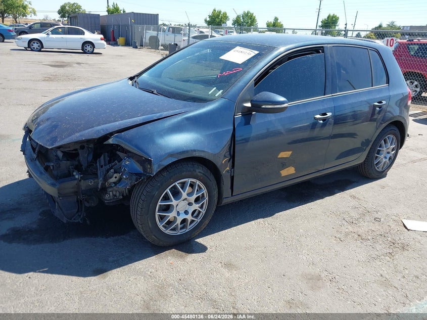 2012 Volkswagen Golf VIN WVWDB7AJ9CW197165 IAAI salvage auction — LEFT FRONT, Salvage (California), sold $375 on 2026-07-08 (photo 2)