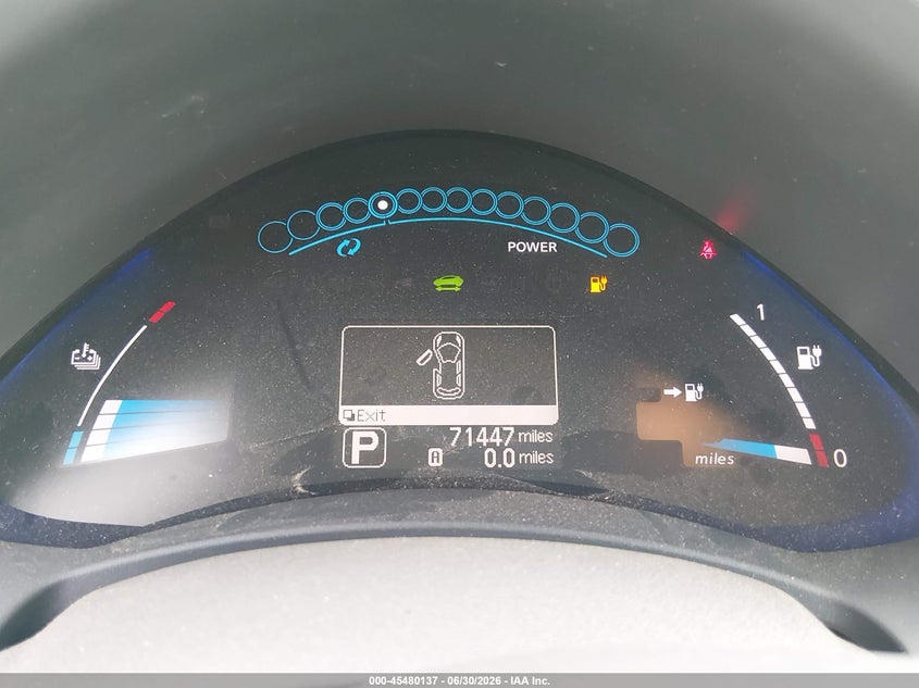 2011 Nissan Leaf VIN JN1AZ0CP0BT003813 IAAI salvage auction — NORMAL WEAR, Clear - Public Restricted (Oregon), sold $125 on 2026-07-13 (photo 7)