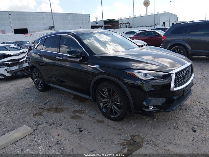 2022 Infiniti Qx50 VIN 3PCAJ5CB0NF119431 IAAI salvage auction — WATER/FLOOD, Salvage Title, sold $4,400 on 2026-07-23 (photo 1)