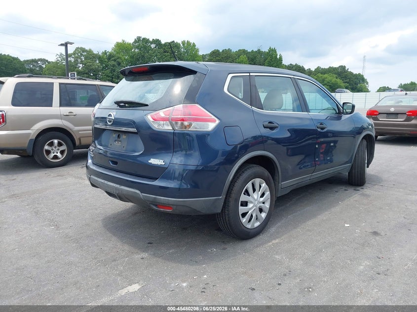2016 Nissan Rogue VIN KNMAT2MT9GP671602 IAAI salvage auction — NORMAL WEAR, Clear (Georgia), sold $1,600 on 2026-07-08 (photo 4)