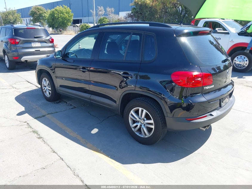 2016 Volkswagen Tiguan VIN WVGAV7AX6GW610837 IAAI salvage auction — NORMAL WEAR, Clear - Dealer Only (California), sold $1,550 on 2026-07-13 (photo 3)