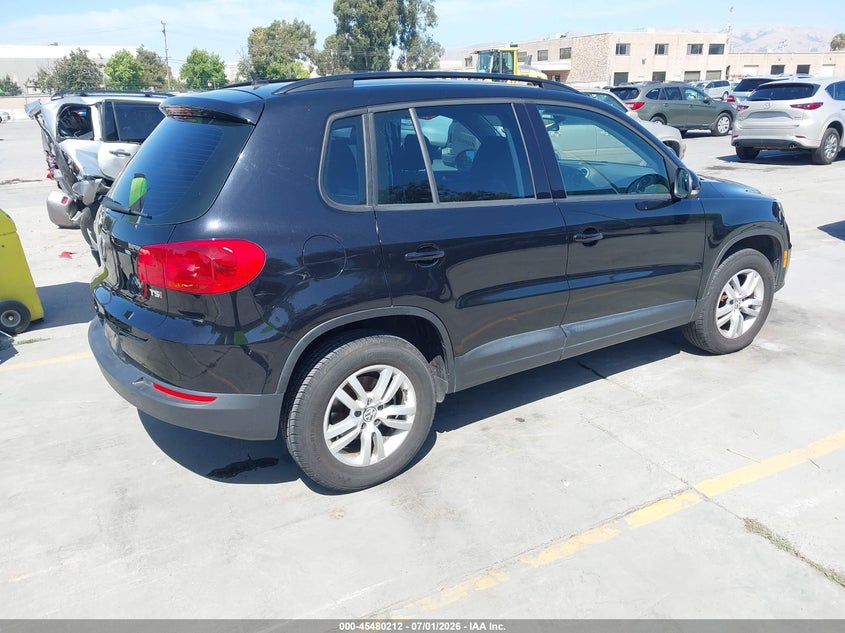 2016 Volkswagen Tiguan VIN WVGAV7AX6GW610837 IAAI salvage auction — NORMAL WEAR, Clear - Dealer Only (California), sold $1,550 on 2026-07-13 (photo 4)