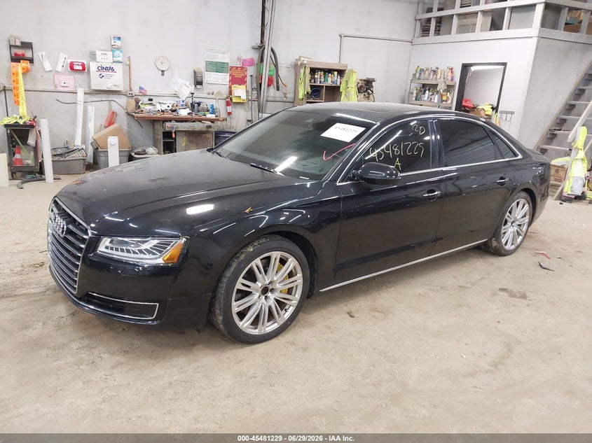 2015 Audi A8 VIN WAU3GAFD5FN040897 IAAI salvage auction — RIGHT FRONT, Salvage (Pennsylvania), sold $4,100 on 2026-07-31 (photo 2)