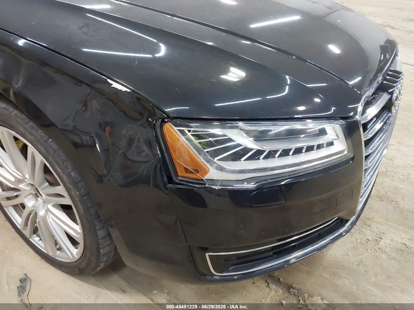 2015 Audi A8 VIN WAU3GAFD5FN040897 IAAI salvage auction — RIGHT FRONT, Salvage (Pennsylvania), sold $4,100 on 2026-07-31 (photo 6)
