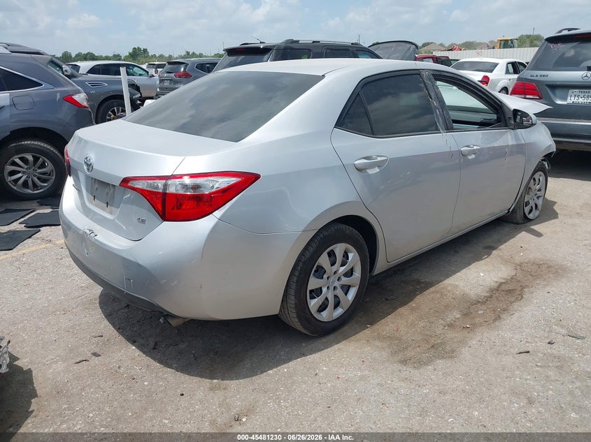2014 Toyota Corolla VIN 5YFBURHE1EP040098 IAAI salvage auction — FRONT END, Salvage (Texas), sold $1,450 on 2026-07-29 (photo 4)