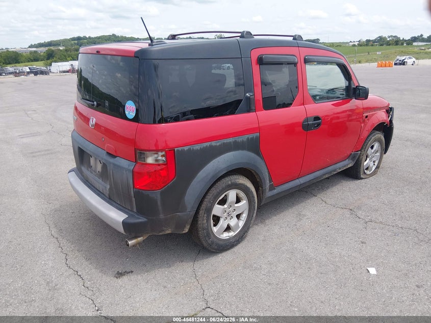 2005 Honda Element VIN 5J6YH28675L034520 IAAI salvage auction — NORMAL WEAR, Clear (Missouri), sold $1,025 on 2026-07-09 (photo 4)