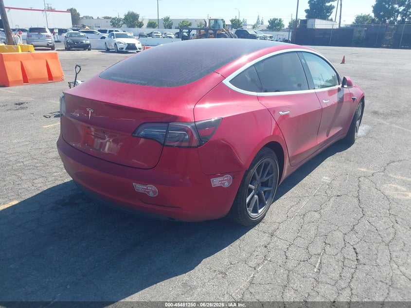 2018 Tesla Model 3 VIN 5YJ3E1EA1JF016796 IAAI salvage auction — RIGHT FRONT, Salvage (California), sold $6,950 on 2026-07-13 (photo 4)