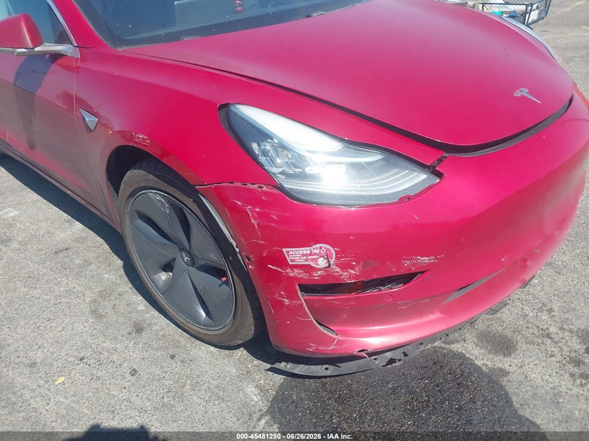 2018 Tesla Model 3 VIN 5YJ3E1EA1JF016796 IAAI salvage auction — RIGHT FRONT, Salvage (California), sold $6,950 on 2026-07-13 (photo 6)