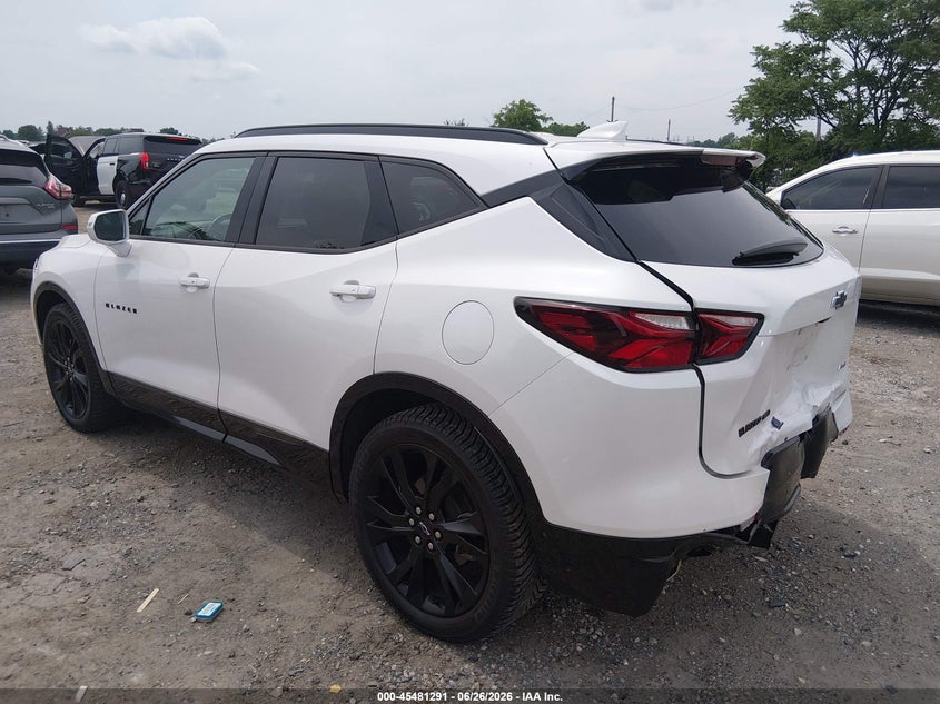 2020 Chevrolet Blazer VIN 3GNKBKRS4LS551135 IAAI salvage auction — REAR END, Salvage (Pennsylvania), sold $7,200 on 2026-07-24 (photo 3)