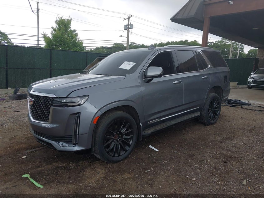 2021 Cadillac Escalade VIN 1GYS4AKL7MR311527 IAAI salvage auction — FRONT END, Salvage Title, sold $18,800 on 2026-10-01 (photo 2)