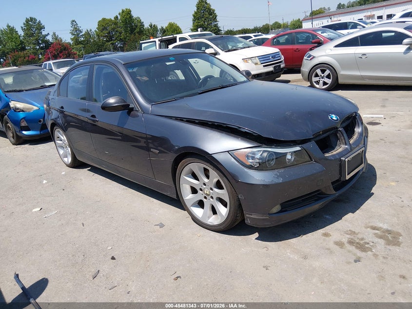 2007 BMW 3er VIN WBAVA33527KX82339 IAAI salvage auction — FRONT END, Salvage (North Carolina), sold $375 on 2026-08-03 (photo 1)