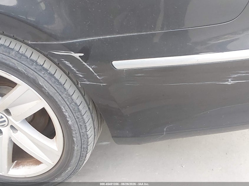 2013 Volkswagen Passat cc VIN WVWBN7AN9DE564087 IAAI salvage auction — LEFT REAR, Salvage (Texas), sold $700 on 2026-07-21 (photo 6)
