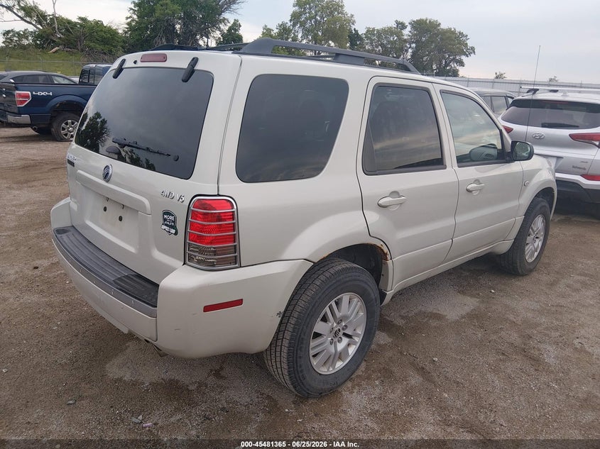 2007 Mercury Mariner VIN 4M2YU91157KJ12367 IAAI salvage auction — NORMAL WEAR, Certificate Of Title (Nebraska), sold $1,150 on 2026-07-23 (photo 4)
