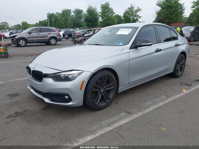 2017 BMW 3er VIN WBA8B9G32HNU56918 IAAI salvage auction — RIGHT FRONT, Salvage (New Jersey), sold $3,100 on 2026-08-17 (photo 2)