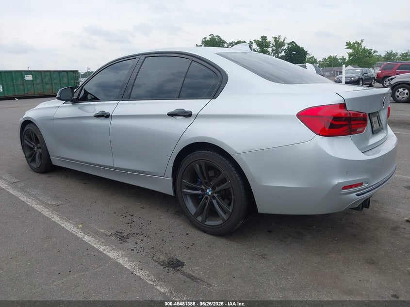 2017 BMW 3er VIN WBA8B9G32HNU56918 IAAI salvage auction — RIGHT FRONT, Salvage (New Jersey), sold $3,100 on 2026-08-17 (photo 3)