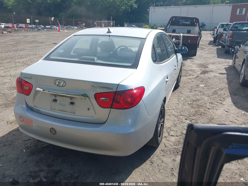 2010 Hyundai Elantra VIN KMHDU4AD7AU155004 IAAI salvage auction — NORMAL WEAR, Clear (Massachusetts), sold $625 on 2026-08-03 (photo 4)