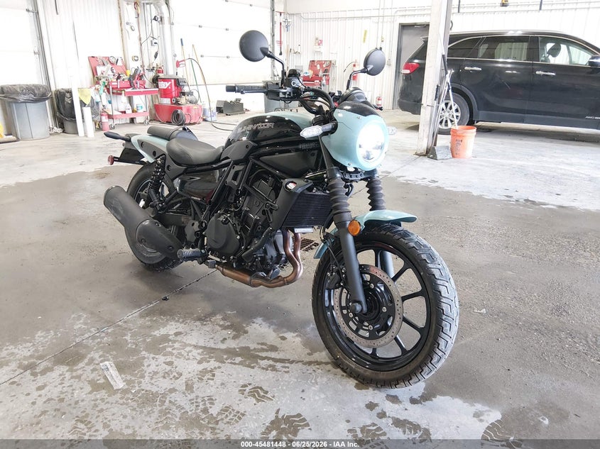 2025 Kawasaki VIN ML5ELFB11SDA13970 IAAI salvage auction — FRONT END, Salvage Title, sold $750 on 2026-10-08 (photo 1)