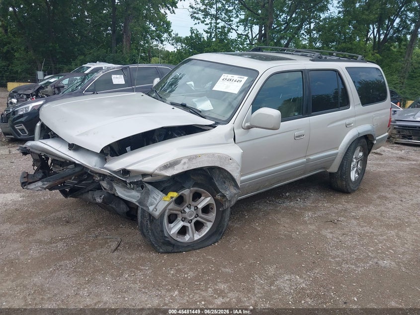 2000 Toyota 4runner VIN JT3HN87R9Y9042718 IAAI salvage auction — FRONT END, Clear (Indiana), sold $350 on 2026-07-29 (photo 2)
