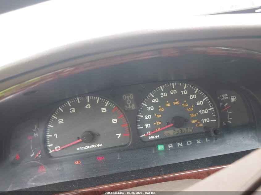 2000 Toyota 4runner VIN JT3HN87R9Y9042718 IAAI salvage auction — FRONT END, Clear (Indiana), sold $350 on 2026-07-29 (photo 7)