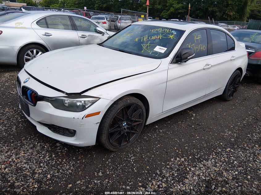 2015 BMW 3er VIN WBA3C3G5XFNS74483 IAAI salvage auction — FRONT & REAR, Salvage Title, sold $125 on 2026-07-21 (photo 2)