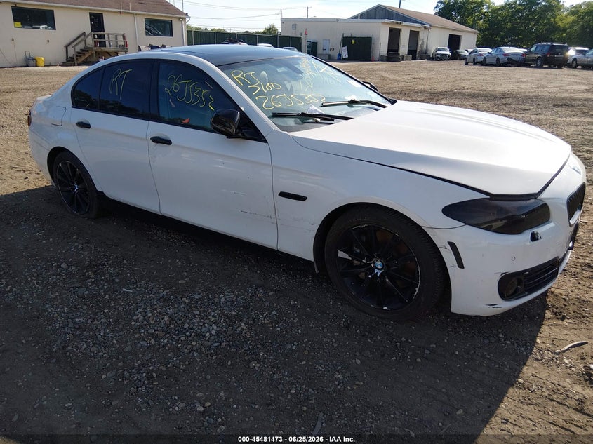 2016 BMW 5er VIN WBA5B3C51GG259443 IAAI salvage auction — RIGHT SIDE, Salvage Title, sold $25 on 2026-07-28 (photo 1)