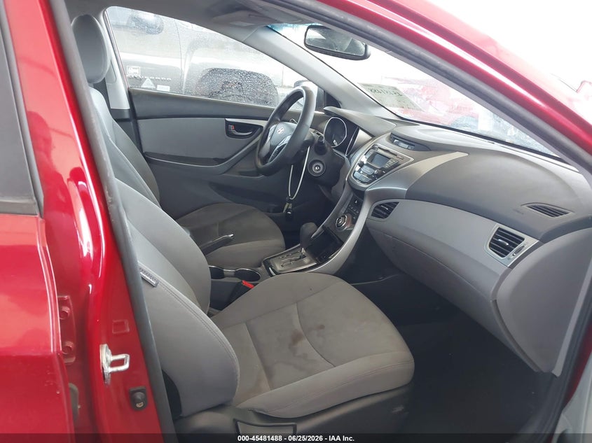 2013 Hyundai Elantra VIN KMHDH4AEXDU945253 IAAI salvage auction — REAR END, Salvage (California), sold $900 on 2026-07-28 (photo 5)