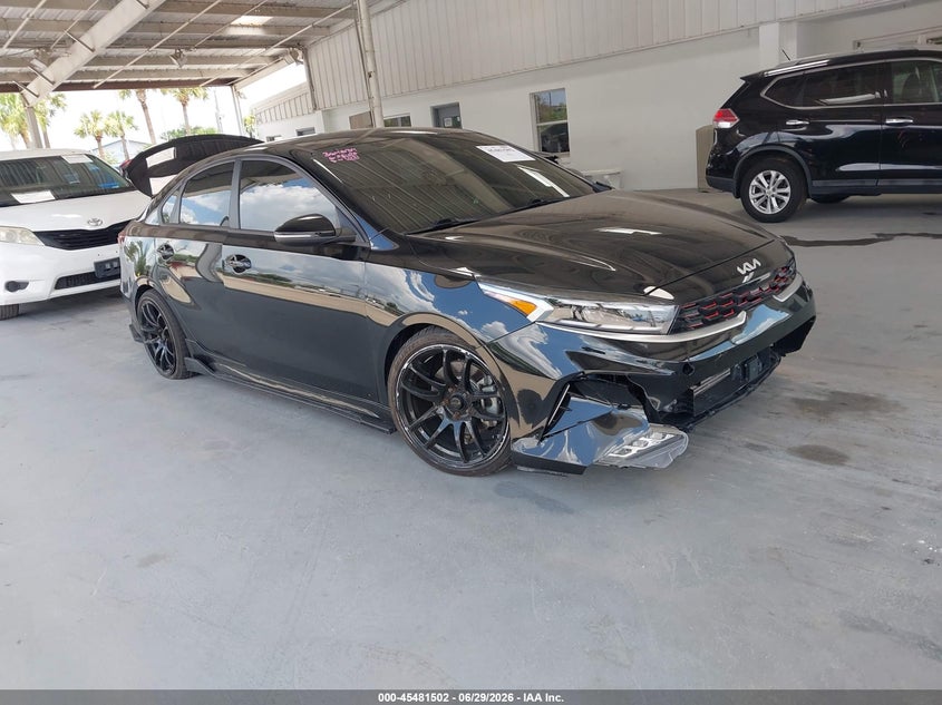 2023 Kia Forte VIN 3KPF44AC4PE608300 IAAI salvage auction — LEFT FRONT, Certificate Of Destruction (Florida), sold $4,775 on 2026-07-24 (photo 1)