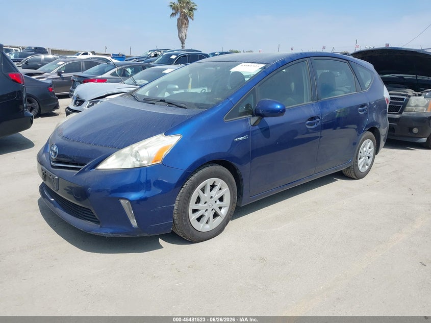 2014 Toyota Prius v VIN JTDZN3EU8E3290547 IAAI salvage auction — UNKNOWN, Clear - Dealer Only (California), sold $300 on 2026-07-29 (photo 2)