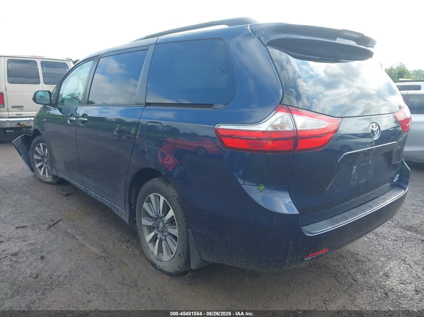 2018 Toyota Sienna VIN 5TDDZ3DC6JS208203 IAAI salvage auction — FRONT END, Mv-907A (New York), sold $5,200 on 2026-07-30 (photo 3)