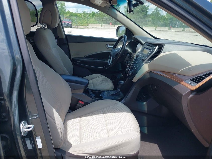 2013 Hyundai Santa fe VIN 5XYZU3LB9DG119594 IAAI salvage auction — FRONT & REAR, Salvage Title, sold $925 on 2026-07-15 (photo 5)