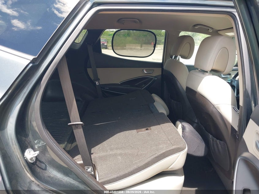 2013 Hyundai Santa fe VIN 5XYZU3LB9DG119594 IAAI salvage auction — FRONT & REAR, Salvage Title, sold $925 on 2026-07-15 (photo 8)
