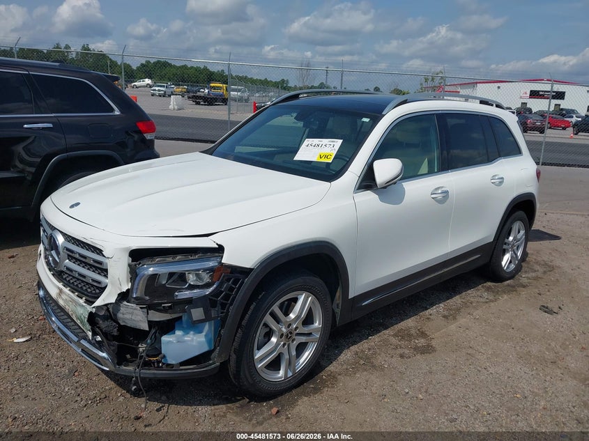 2020 Mercedes-benz Glb VIN W1N4M4HB3LW042059 IAAI salvage auction — FRONT END, Clear (South Carolina), sold $8,600 on 2026-08-01 (photo 2)