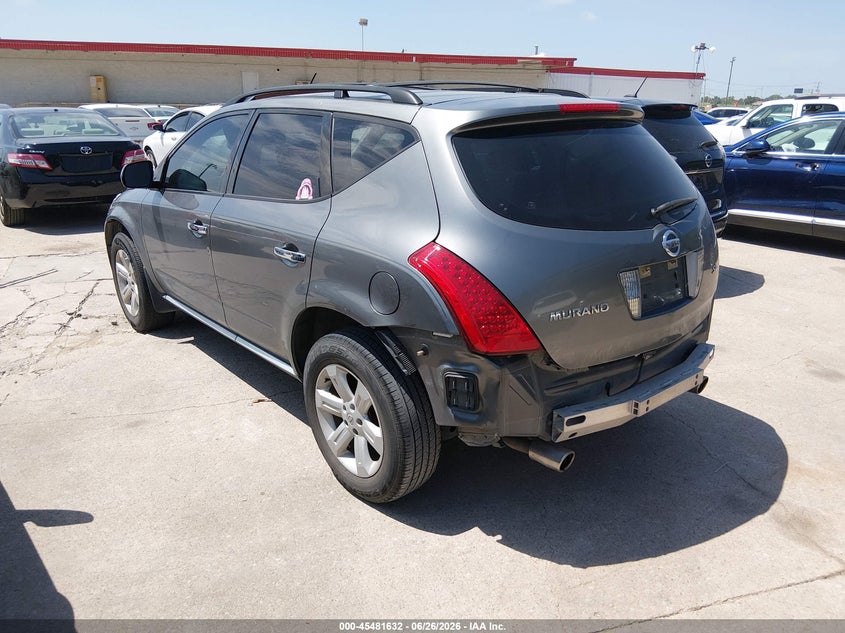 2007 Nissan Murano VIN JN8AZ08T57W501776 IAAI salvage auction — NORMAL WEAR, Original (Texas), sold $600 on 2026-07-13 (photo 3)