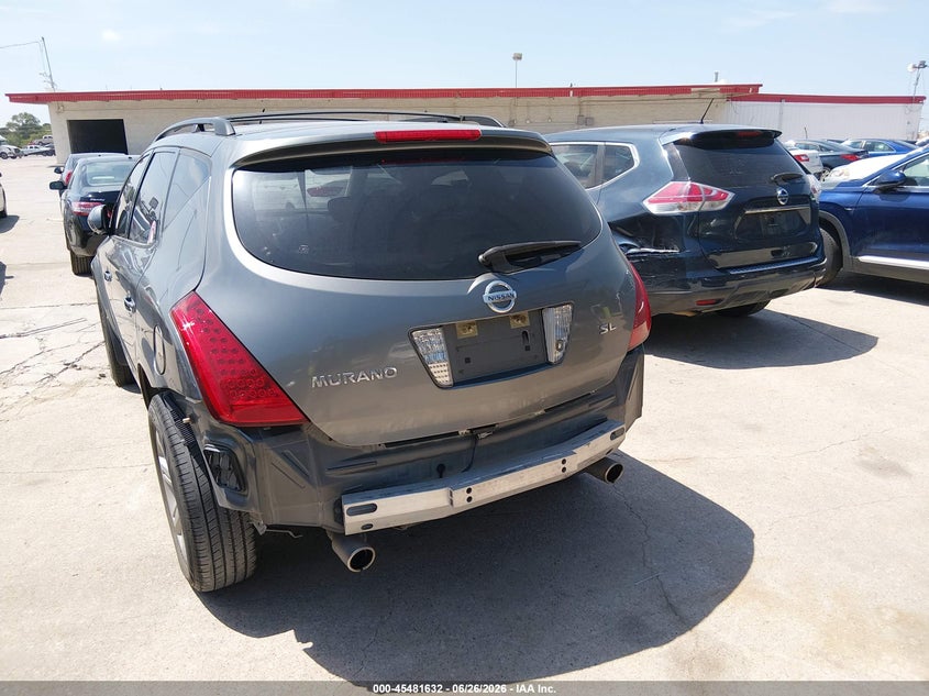 2007 Nissan Murano VIN JN8AZ08T57W501776 IAAI salvage auction — NORMAL WEAR, Original (Texas), sold $600 on 2026-07-13 (photo 6)