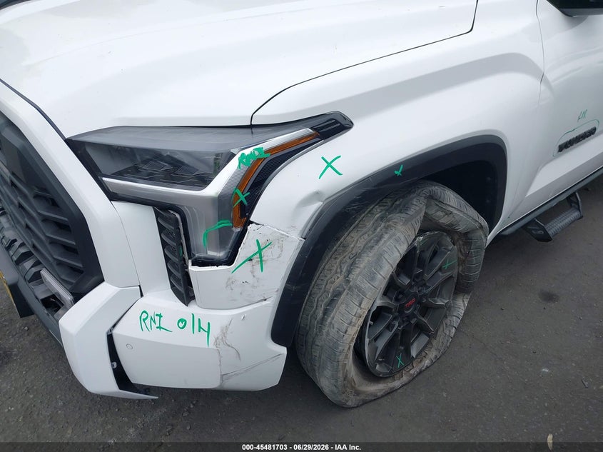 2024 Toyota Tundra VIN 5TFLA5ABXRX039657 IAAI salvage auction — LEFT FRONT, Salvage Certificate (California), sold $550 on 2026-07-29 (photo 6)