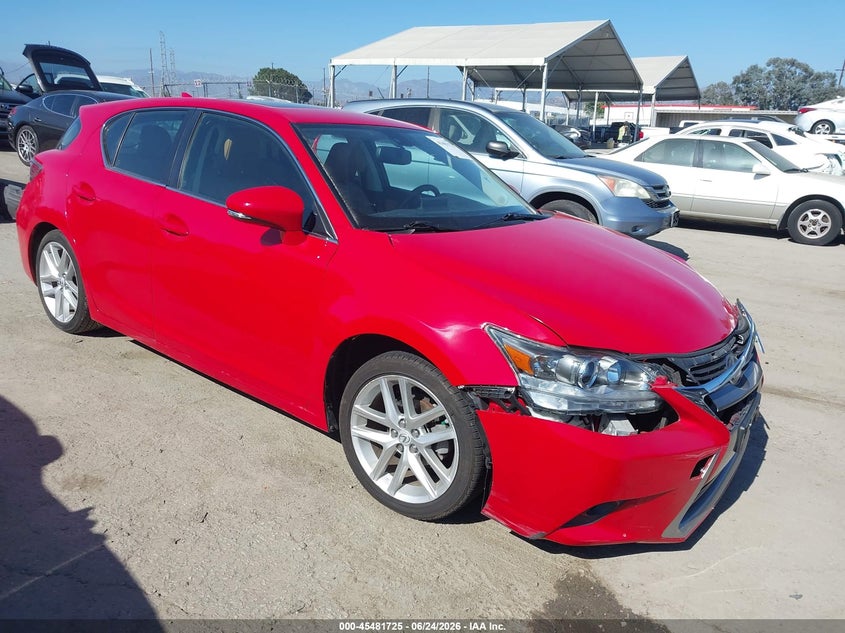 2014 Lexus VIN JTHKD5BH9E2188685 IAAI salvage auction — LEFT FRONT, Salvage (California), sold $3,700 on 2026-07-29 (photo 1)