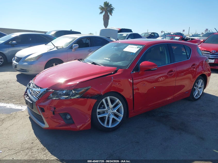 2014 Lexus VIN JTHKD5BH9E2188685 IAAI salvage auction — LEFT FRONT, Salvage (California), sold $3,700 on 2026-07-29 (photo 2)