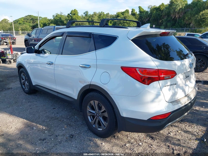 2016 Hyundai Santa fe VIN 5XYZU3LB0GG335113 IAAI salvage auction — FRONT END, Salvage Title, sold $2,400 on 2026-07-16 (photo 3)