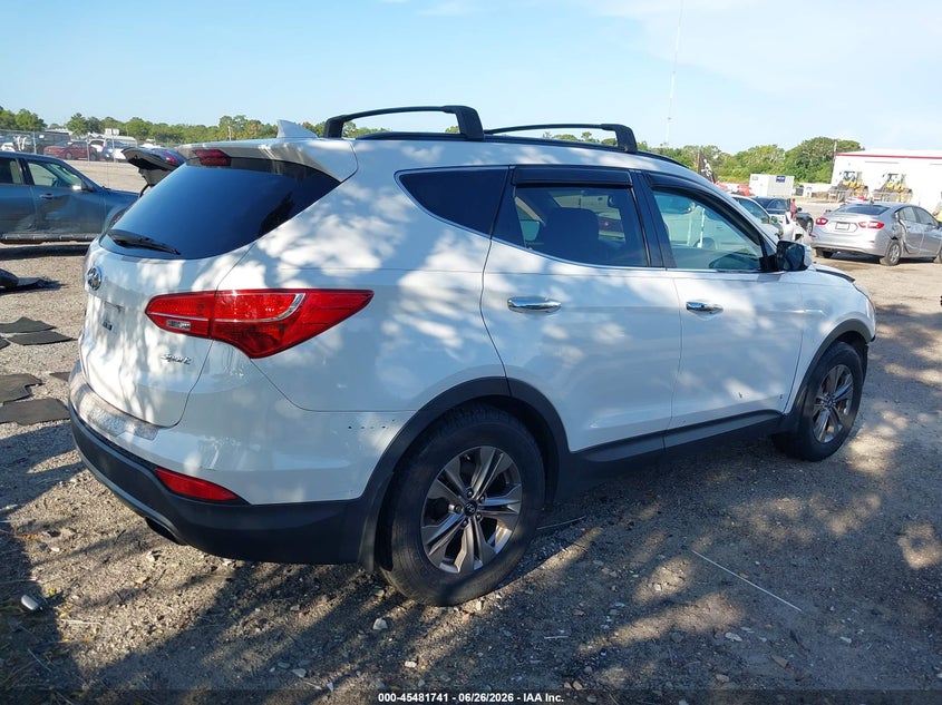 2016 Hyundai Santa fe VIN 5XYZU3LB0GG335113 IAAI salvage auction — FRONT END, Salvage Title, sold $2,400 on 2026-07-16 (photo 4)